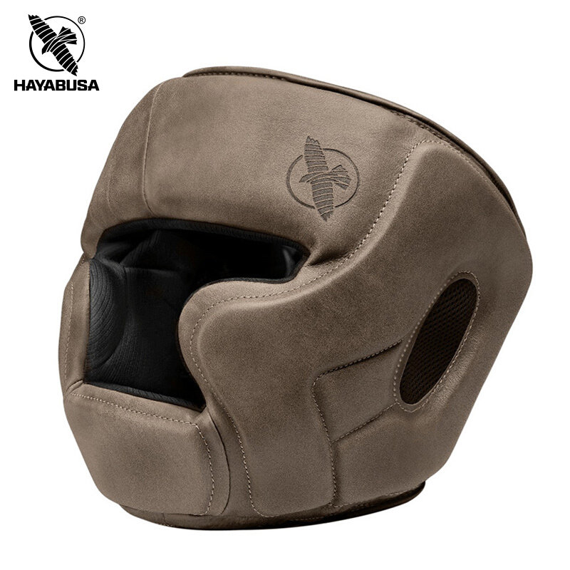 hayabusa Hayabusa Boxing head leather loose beating safety helmet Professional training closed protective head mcan fight safety helmet