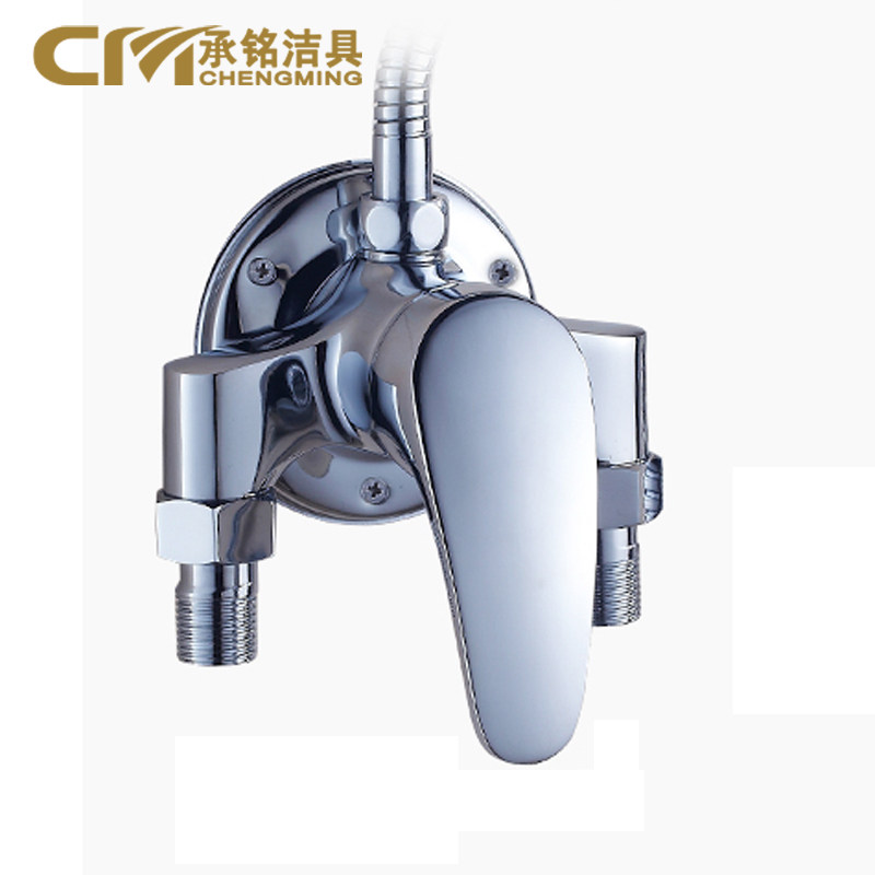 Ming installed tap shower kit all-copper body Ming tube hot and cold tap vacuum switch identifying problem lady