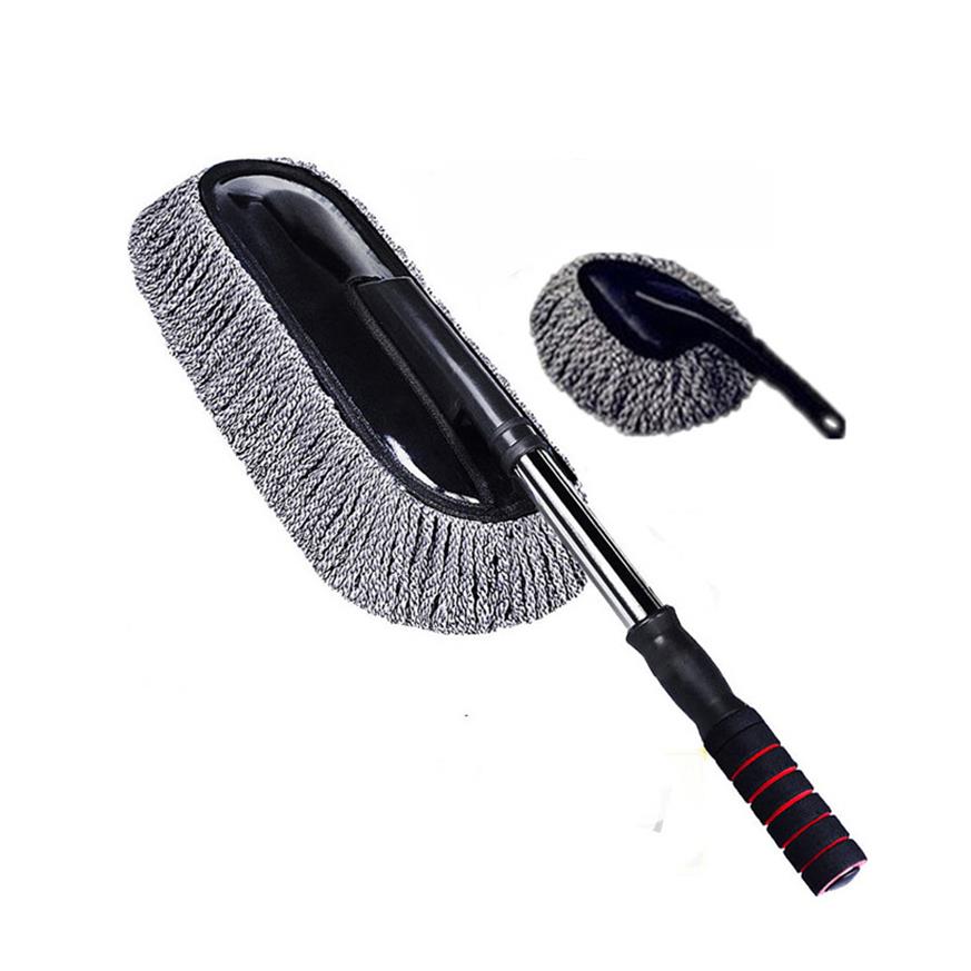 Brush car wash brush cleaning broom mop roof static OK wax brush duster easy to use soft wool car hair sweeping