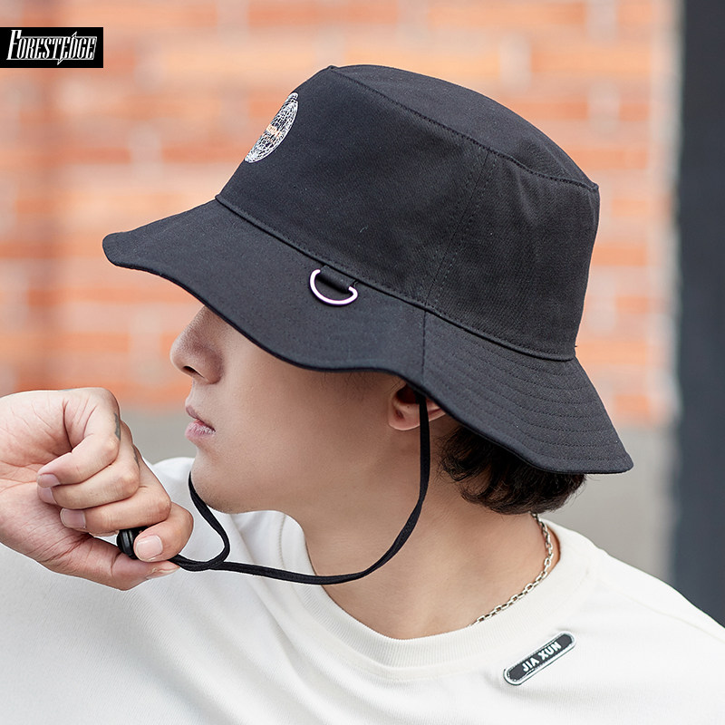 Hat men's tide brand face-covering fisherman hat Korean version of the wild spring and summer sunscreen hat sun hat Japanese hip-hop pot hat