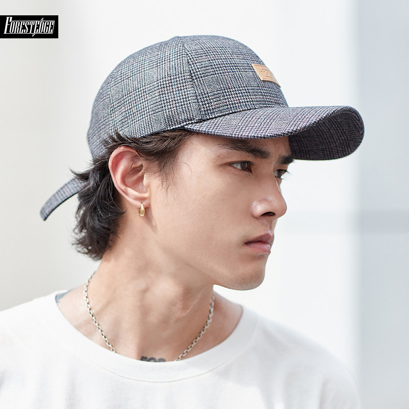 Hats Men's new Korean version Trendy Duck Tongue Cap Summer Sun Sun Sunscreen Hat Winter cover with big head circumference baseball cap