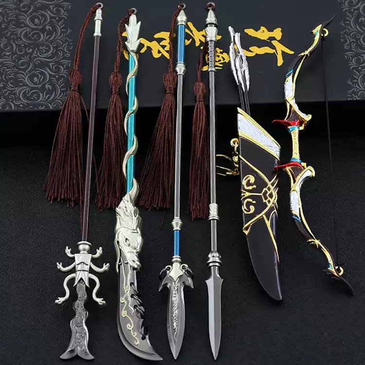 三國冷兵器武器模型張飛丈八蛇矛趙雲豪龍膽展示品-Taobao-Tmall