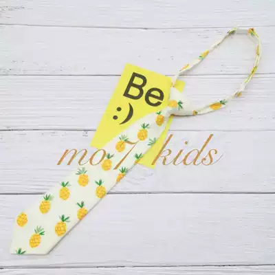 MO7kids children's new tie Korean personality cute foreign pie free adjustable printing cartoon bow tie tide