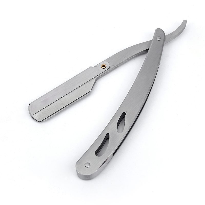 Razor old-fashioned manual razor repair face hairdressing razor Li Kun stainless steel razor knife holder shaving sweat hair cut hair