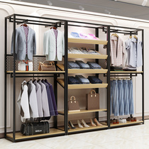 Clothes hanger women's clothing store shelves special display rack shop display rack hanging clothes rack floor clothing store display cabinet