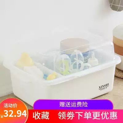 Bottle baby storage box box cassette lid dust drain drying rack for tableware baby storage box drying rack