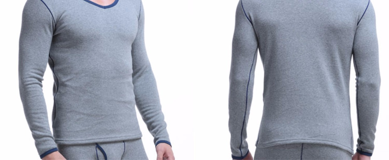 Áo len nam dày cộng với nhung cơ cổ chữ V lạnh bó sát, áo len cotton đơn mảnh trẻ trung ấm áp áo dài tay áo giữ nhiệt nam không tay