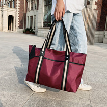 Travel Bag Woman Short Distance Light Travel Handbag Large Capacity Single Shoulder Bag Travel Luggage Bag Men Waterproof Fitness Bag