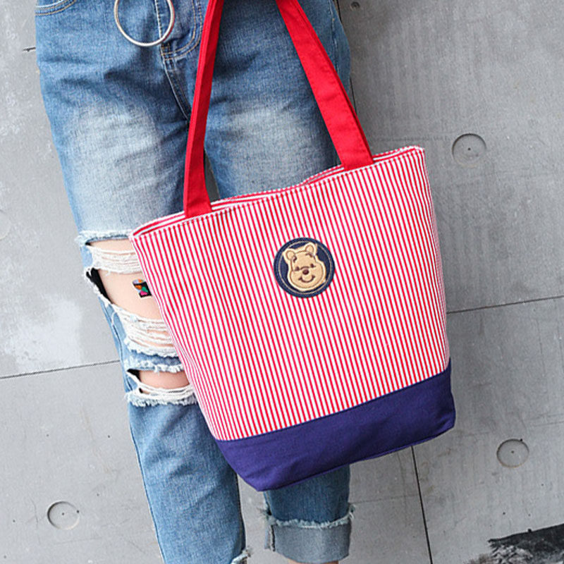 Lacquer Home Lunchbox Handbag Small Fresh Canvas Large Number box with single shoulder bag Tutorial Bag Hand Bag Lunchbox bag