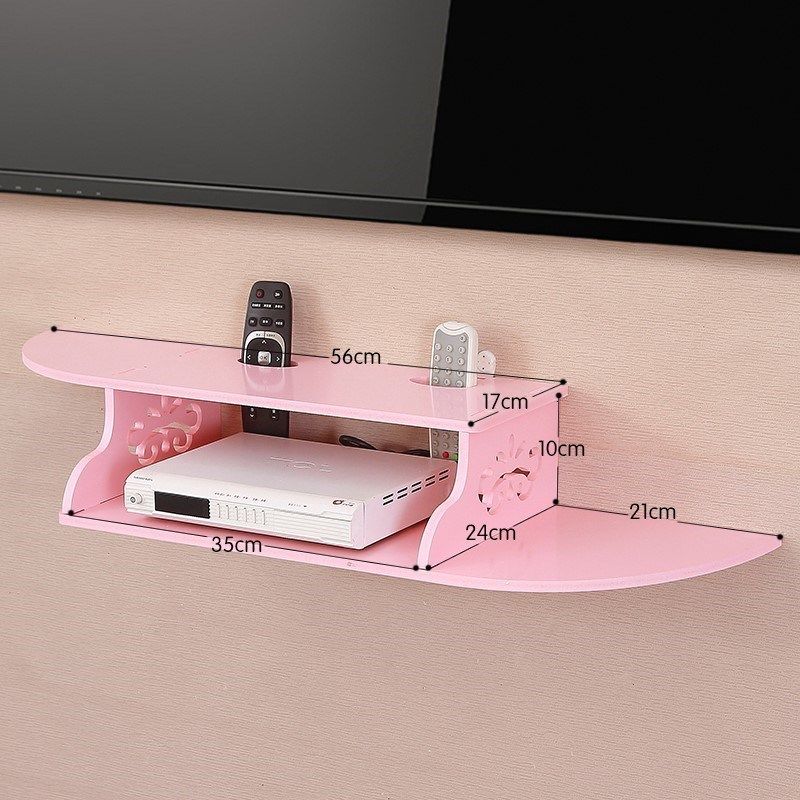 Carved Material Rack Nursery Wall Onboard Wall Onboard Case Wall Upper Electric View Router Wifi Shelf Decoration Containing Layer Shelf Hang Up