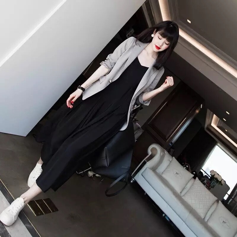 Light-fashioned ladies fashion temperament small Kuroshio women's summer new French retro sling carefully thin