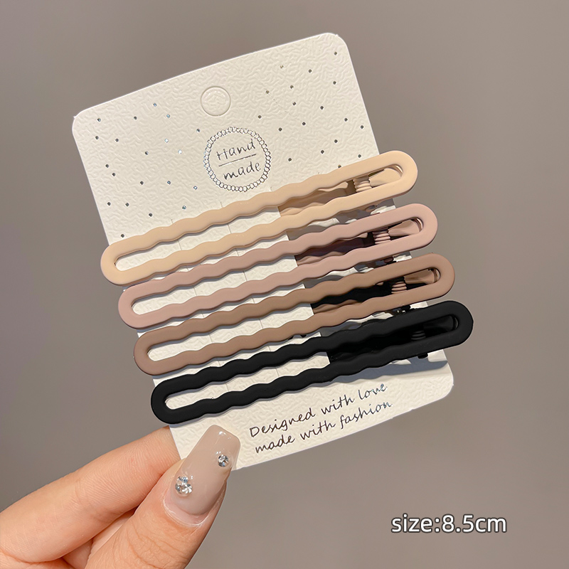 images 5:Simple and scarless hair clip Eight-word Liu Hai clip broken hair on the side of the female forehead