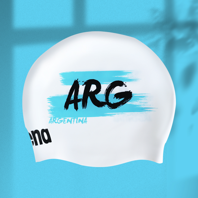 areena swimming hat female male waterproof without stranglehead printed letter silica gel free of smell Arena professional swimming gear