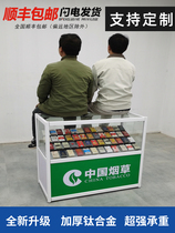 Smoke counter smoke cabinet convenience store supermarket small tobacco cabinet glass display cabinet counter mobile tobacco cabinet cash register