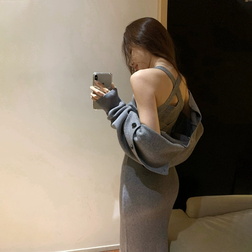 Трикотажный свитер, комплект, в стиле Шанель, французский стиль, яркий броский стиль, легкий роскошный стиль, 2021 года