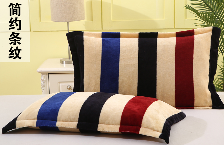 Gối nhung san hô mùa đông dày flannel gối đặt sang trọng gối flannel gối đơn với gối gối chống trào ngược cho bé
