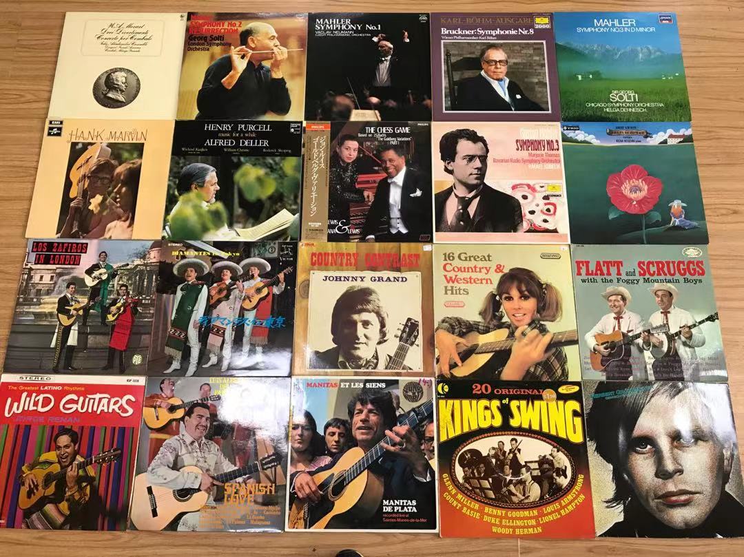 12 inch LP vinyl Classical music European and American pop songs country Japanese songs and other about 50 random hair