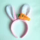 Plush tai thỏ Judy cà rốt headband phim hoạt hình Disney cáo headband - Phụ kiện tóc