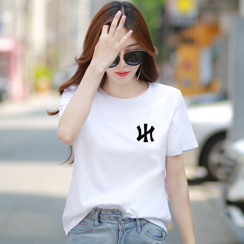 White T-Shirt for Women, Short-Sleeved, Loose Fit, 2026 Summer New Style, Regular Shoulder, Short Top, Base Shirt for Women