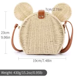 Плетеная косметическая сумка через плечо для ухода за кожей, помада, сумка-органайзер, сумка для путешествий