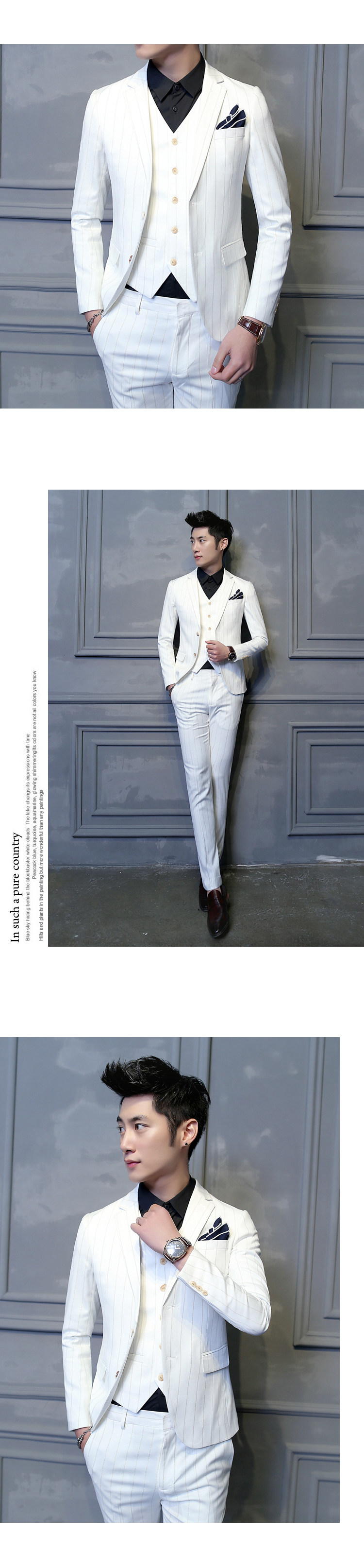 Costume homme en polyester pour Quatre saisons - Ref 1578882 Image 13