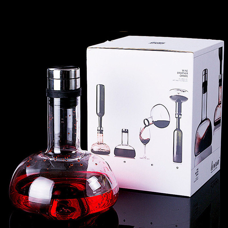 Van Kage suction decanter Lead-free crystal glass wine separator Quick decanter Wine separator wine set