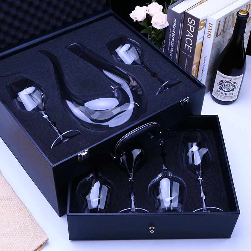 Sanskachi Wine Wine Crystal Cup goblet home set European luxury high-end wine set Bordeaux handmade Cup