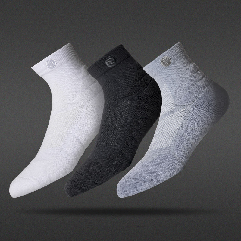 UZIS Basketball Socks Male Midbarrel Black Elite Professional Running Sports Socks Pure Cotton Suction Sweat Towel Socks High Cylinder