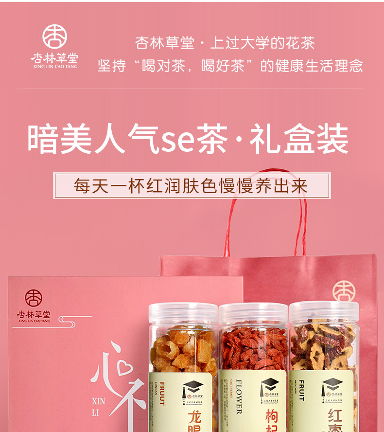 推薦 3罐杏林草堂花茶組合紅棗桂圓枸杞茶八寶茶花草茶 Lh Yahoo奇摩拍賣