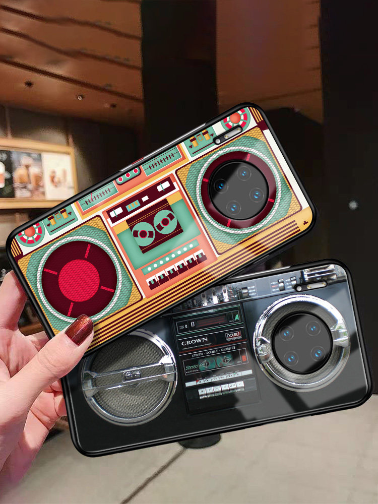 Suitable for Huawei mate30EPro mobile phone case classic retro radio mate30 tape personality creative recorder mate40pro limited edition silicone mate40