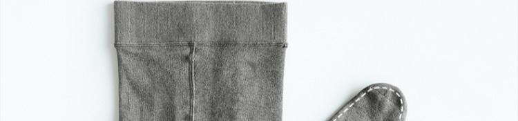 Quần tất nữ Sakura Zi mùa thu mặc cotton mùa đông cộng với nhung dày Nhật Bản sọc đen chân mỏng tất ngắn cổ