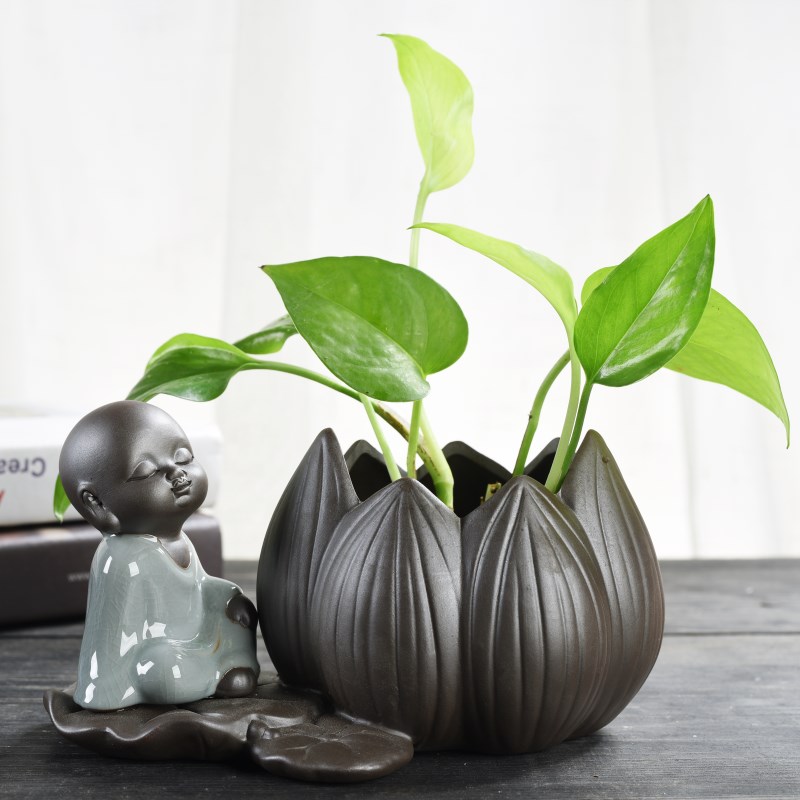 Creative Gold Ge Hydroponic Vase Container Flowers Plant Flower Arrangement Hydroponic Flower Pots Vessel Living Room Adornment Small Pendulum Pieces