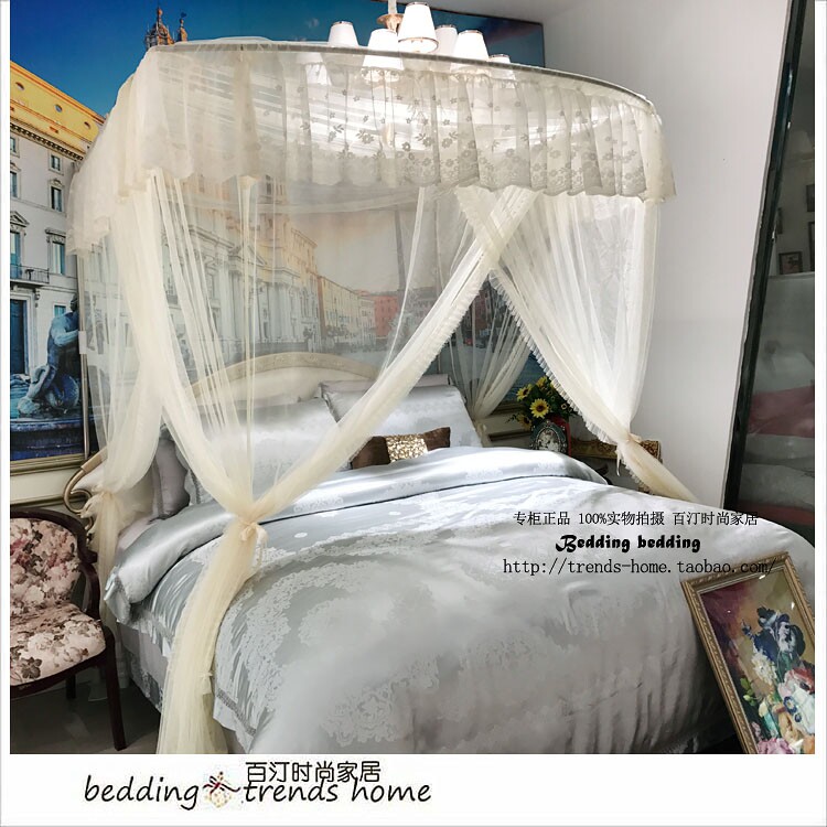 Price reduction Fishing rod stretching stainless steel floor - type mosquito net three open door u - shape strange face