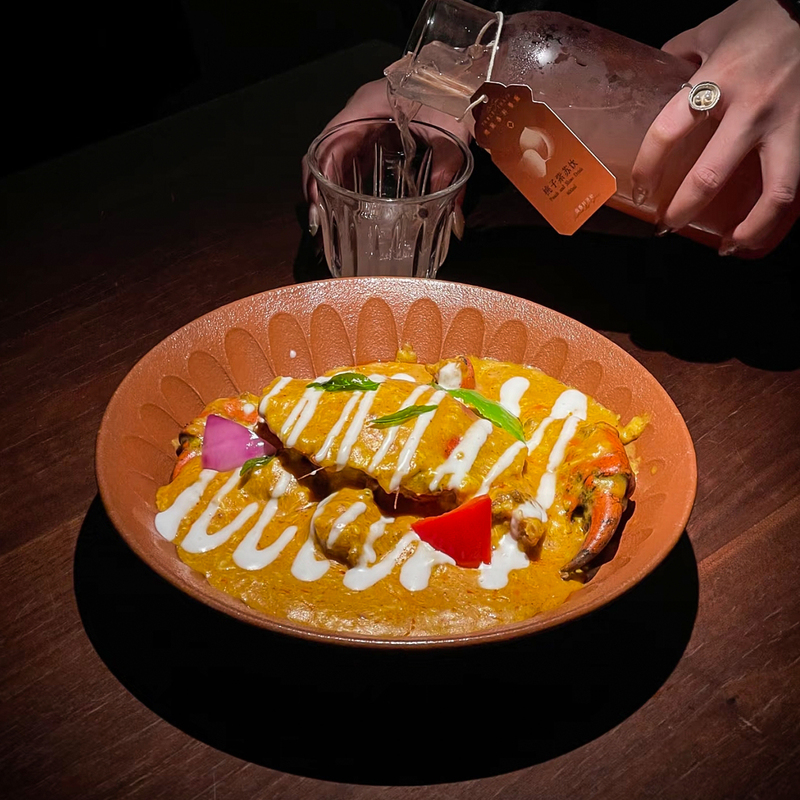 Internet-Famous Southeast Asian Cuisine Plate, Orange Curry Fried Rice Plate, Creative Ceramic Stir-Fry Plate, Hotel Tableware Internet-Famous Southeast Asian Cuisine Plate, Orange Curry Fried Rice Plate, Creative Ceramic Stir-Fry Plate, Hotel Tableware