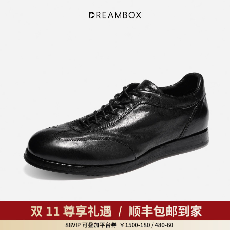 Dreambox Junbo Stone-Washed Horse Leather Breathable Spring Training Shoes, Lightweight and Comfortable Men's Flat Casual Sneakers Dreambox Junbo Stone-Washed Horse Leather Breathable Spring Training Shoes, Lightweight and Comfortable Men's Flat Casual Sneakers