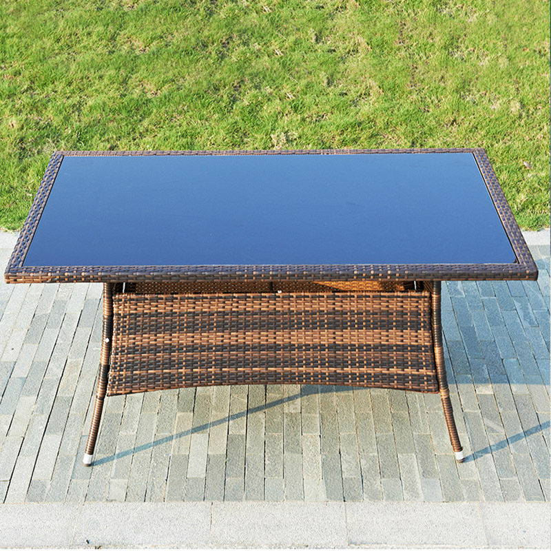 (single table) rattan single table outdoor table outdoor rattan table courtyard garden villa outdoor terrace tables and chairs