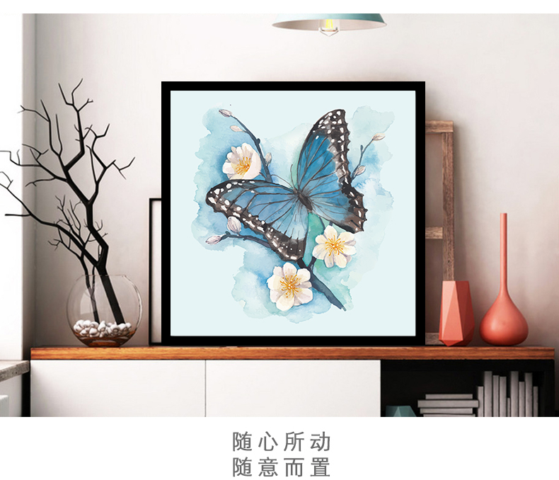 Mona Lisa cross stitch 2019 mới hoa bướm phòng ngủ nhỏ phòng khách nhỏ đầy đủ các mô hình đơn giản thêu tươi - Công cụ & phụ kiện Cross-stitch kim thêu tranh chữ thập