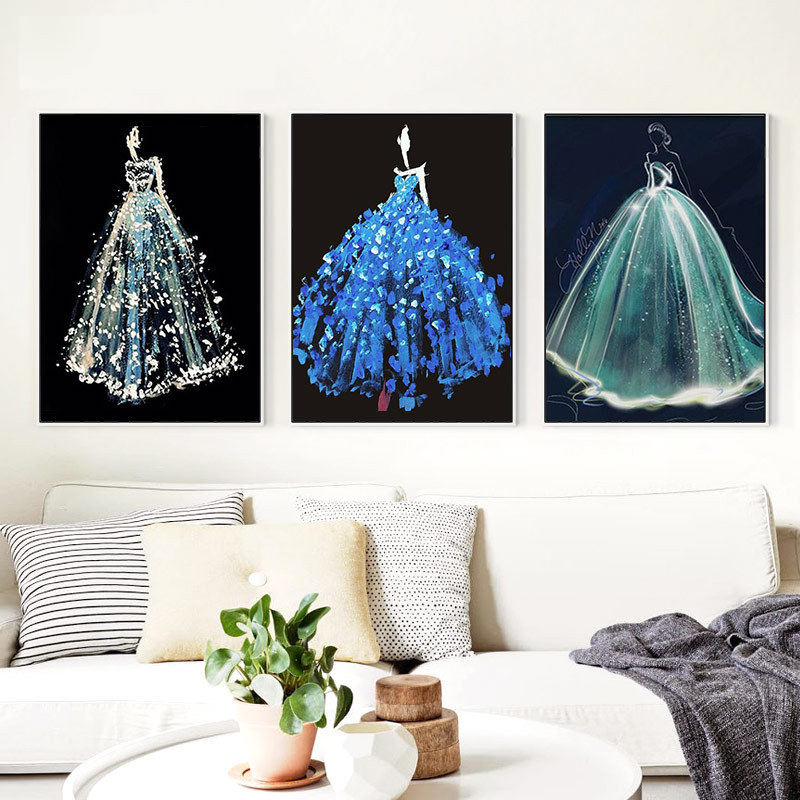 Cross stitch 2021 new living room thread embroidery simple modern small bedroom triptych wedding wedding wedding dress full of embroidery