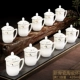 Золотая инкрустированная нефритовая чашка Qingfeng Bamboo Shadow [10]