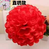 Прямая ручка ткань (большой красный)