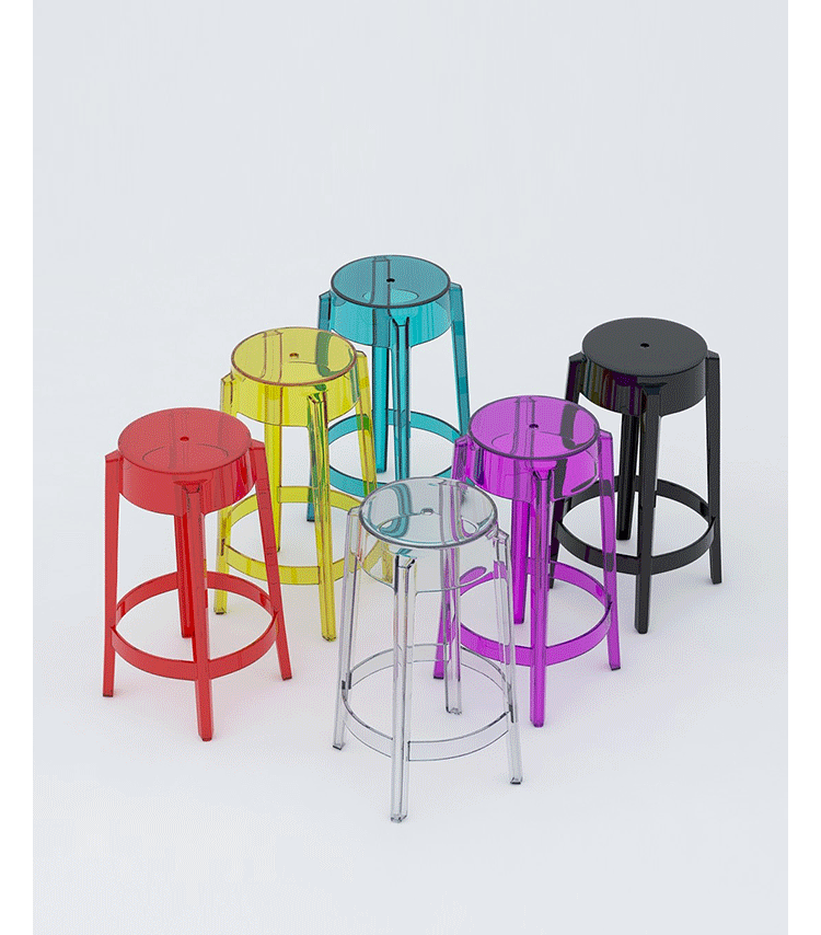 JuLanMake thiết kế nội thất CHARLES GHOST STOOL Charles Ghost Stool Thanh nhựa - Giải trí / Bar / KTV