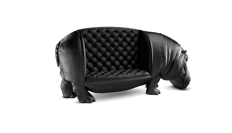 JuLanMake nội thất thiết kế ban đầu HIPPOPOTAMUS CHAIR ghế hà mã FRP ghế phòng chờ - Đồ nội thất thiết kế ghế nằm