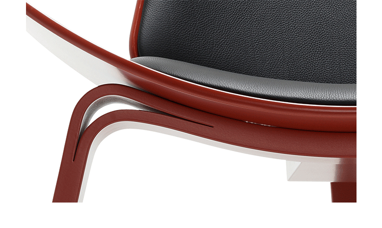 JuLanMake thiết kế nội thất SHELL CHAIR vỏ tam giác cong cong cong gỗ nụ cười ghế máy bay - Đồ nội thất thiết kế ghế sofa giường