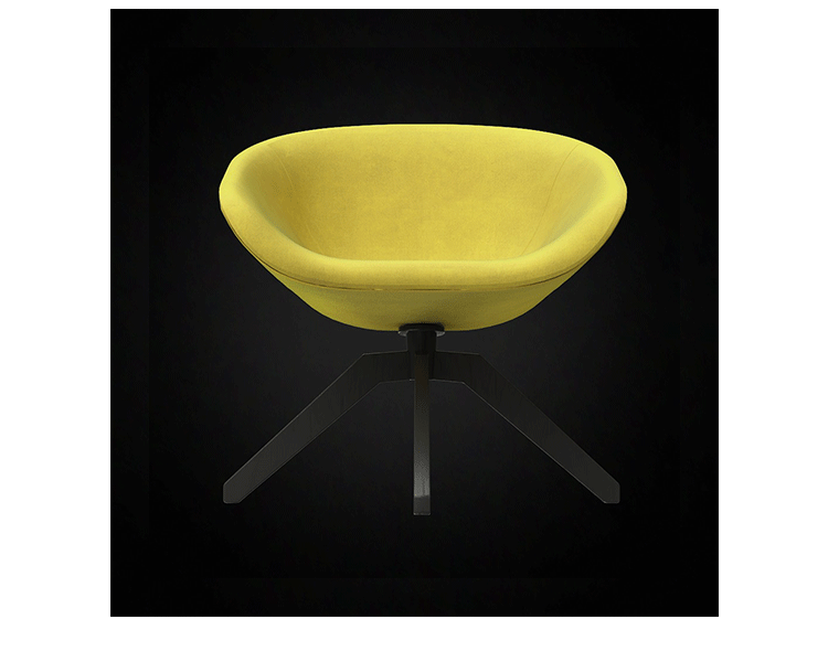 JuLanMake thiết kế nội thất MART CHAIR Ghế Matt Ý nhập khẩu ghế kinh doanh flannel - Đồ nội thất thiết kế ghế sofa giường