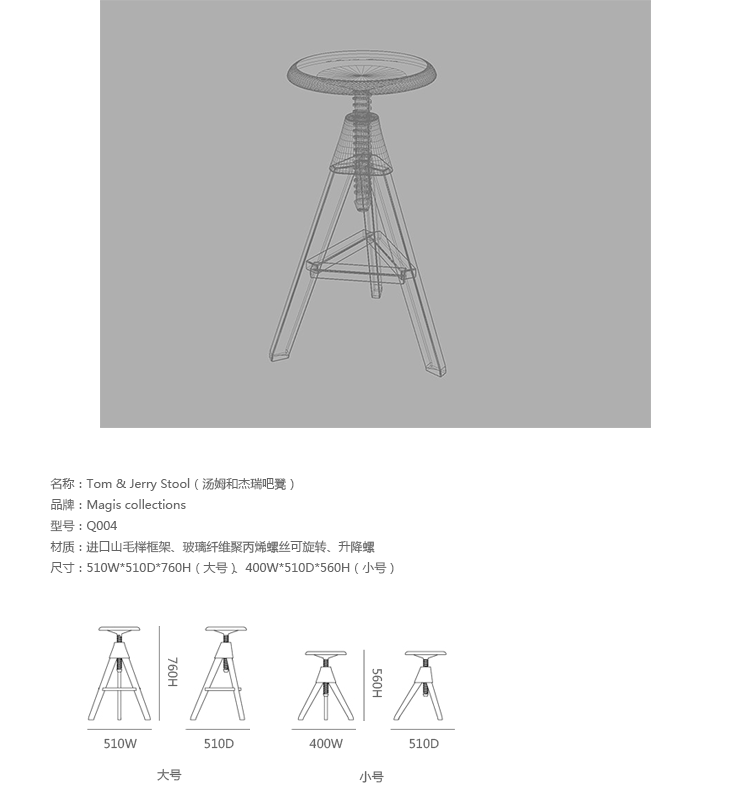 JuLanMake thiết kế nội thất cổ điển TOM - JERRY STOOL vẽ studio giải trí thanh phân - Giải trí / Bar / KTV