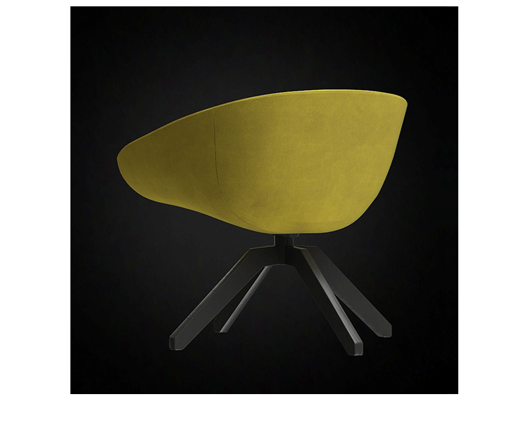 JuLanMake thiết kế nội thất MART CHAIR Ghế Matt Ý nhập khẩu ghế kinh doanh flannel - Đồ nội thất thiết kế ghế sofa giường