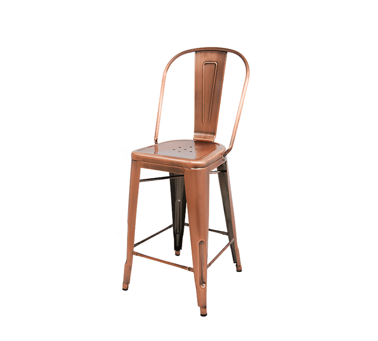 JuLanMake thiết kế nội thất theo phong cách công nghiệp TOLIX CAO BACK BAR STOOL thanh sắt - Giải trí / Bar / KTV