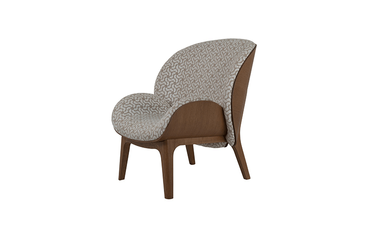 JuLanMake Thiết kế nội thất gỗ rắn Bắc Âu KALIN ARMCHAIR Ghế phòng chờ cao cấp Karina - Đồ nội thất thiết kế ghế nằm