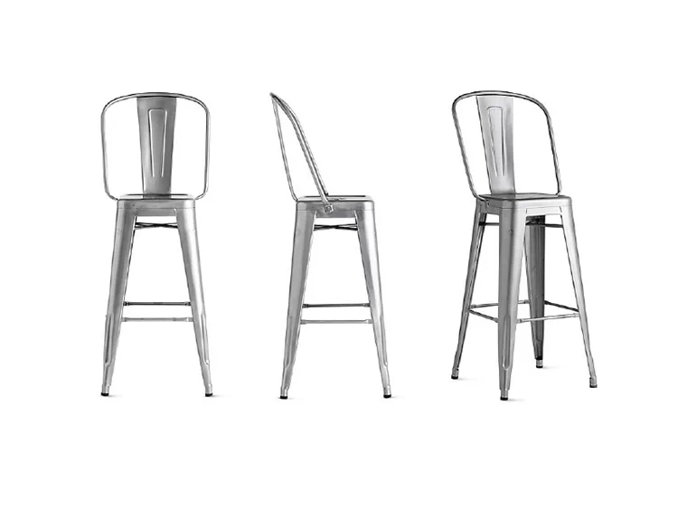 JuLanMake thiết kế nội thất theo phong cách công nghiệp TOLIX CAO BACK BAR STOOL thanh sắt - Giải trí / Bar / KTV ghế bar