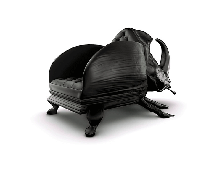 JuLanMake thiết kế ban đầu đồ nội thất BEETLE CHAIR bọ cánh cứng FRP ghế tựa sáng tạo - Đồ nội thất thiết kế ghế giường